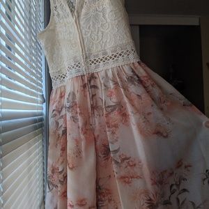 Lace floral dress